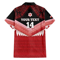 Custom Mate Maa Tonga XIII Family Matching Tank Maxi Dress and Hawaiian Shirt Tongan Kupesi Ngatu - Rugby Style