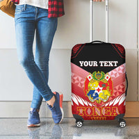 Custom Mate Maa Tonga XIII Luggage Cover Tongan Kupesi Ngatu - Rugby Style LT14 - Polynesian Pride