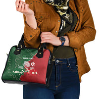 Custom Tonga And Australia Rugby Shoulder Handbag Mate Maa Tongan Ngatu Mix Kangaroos Aboriginal LT14 - Polynesian Pride
