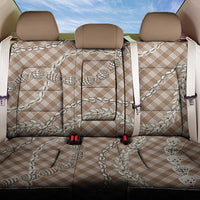 Brown Aloha Hawaii Shell Lei Back Car Seat Cover Palaka Hebrew Cone Honey Cowrie Elegant Curves LT14 One Size Brown - Polynesian Pride
