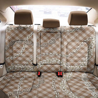 Brown Aloha Hawaii Shell Lei Back Car Seat Cover Palaka Hebrew Cone Honey Cowrie Elegant Curves LT14 - Polynesian Pride