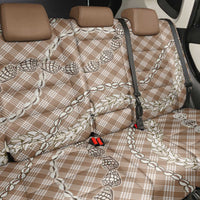 Brown Aloha Hawaii Shell Lei Back Car Seat Cover Palaka Hebrew Cone Honey Cowrie Elegant Curves LT14 - Polynesian Pride