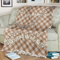 Brown Aloha Hawaii Shell Lei Blanket Palaka Hebrew Cone Honey Cowrie Elegant Curves - Polynesian Pride