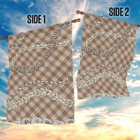 Brown Aloha Hawaii Shell Lei Garden Flag Palaka Hebrew Cone Honey Cowrie Elegant Curves - Polynesian Pride