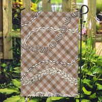 Brown Aloha Hawaii Shell Lei Garden Flag Palaka Hebrew Cone Honey Cowrie Elegant Curves - Polynesian Pride