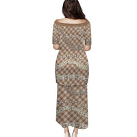 Brown Aloha Hawaii Shell Lei Puletasi Palaka Hebrew Cone Honey Cowrie Elegant Curves LT14 - Polynesian Pride