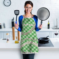 Green Aloha Hawaii Shell Lei Apron Palaka Hebrew Cone Honey Cowrie Elegant Curves LT14 - Polynesian Pride
