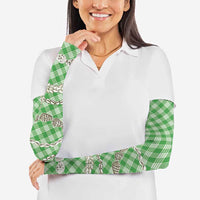 Green Aloha Hawaii Shell Lei Arm Sleeves Palaka Hebrew Cone Honey Cowrie Elegant Curves LT14 - Polynesian Pride