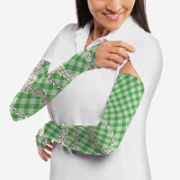 Green Aloha Hawaii Shell Lei Arm Sleeves Palaka Hebrew Cone Honey Cowrie Elegant Curves LT14 - Polynesian Pride