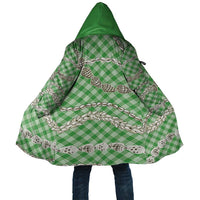 Green Aloha Hawaii Shell Lei Cloak Palaka Hebrew Cone Honey Cowrie Elegant Curves LT14 Unisex Green - Polynesian Pride