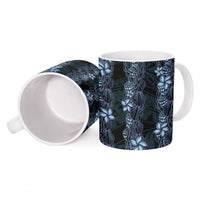 Purple Paradise Hawaii Shell Lei Ceramic Mug Hawaiian Sunrise Shell Hebrew Cone Plumeria LT14 - Polynesian Pride