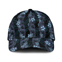 Purple Paradise Hawaii Shell Lei Classic Cap Hawaiian Sunrise Shell Hebrew Cone Plumeria LT14 Universal Fit Purple - Polynesian Pride