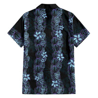 Purple Paradise Hawaii Shell Lei Family Matching Short Sleeve Bodycon Dress and Hawaiian Shirt Hawaiian Sunrise Shell Hebrew Cone Plumeria LT14 - Polynesian Pride
