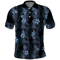 Purple Paradise Hawaii Shell Lei Polo Shirt Hawaiian Sunrise Shell Hebrew Cone Plumeria LT14 Purple - Polynesian Pride