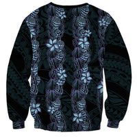 Purple Paradise Hawaii Shell Lei Sweatshirt Hawaiian Sunrise Shell Hebrew Cone Plumeria - Polynesian Pride