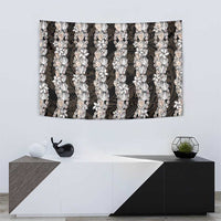 Black and Beige Hawaii Shell Lei Tapestry Hawaiian Sunrise Shell Hebrew Cone Plumeria LT14 - Polynesian Pride