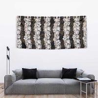 Black and Beige Hawaii Shell Lei Tapestry Hawaiian Sunrise Shell Hebrew Cone Plumeria LT14 - Polynesian Pride