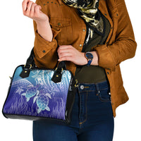 Polynesia Sea Turtle Shoulder Handbag Happy Valentine Day Polynesian - Dark Cyan LT14 - Polynesian Pride