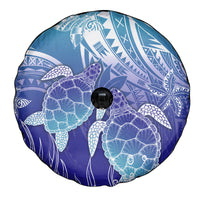 Polynesia Sea Turtle Spare Tire Cover Happy Valentine Day Polynesian - Dark Cyan LT14 - Polynesian Pride