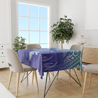 Polynesia Sea Turtle Tablecloth Happy Valentine Day Polynesian - Dark Cyan LT14 - Polynesian Pride