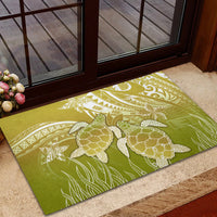 Polynesia Sea Turtle Rubber Doormat Happy Valentine Day Polynesian - Gold LT14 - Polynesian Pride