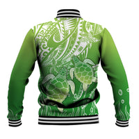 Polynesia Sea Turtle Baseball Jacket Happy Valentine Day Polynesian - Green LT14 - Polynesian Pride