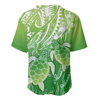 Polynesia Sea Turtle Baseball Jersey Happy Valentine Day Polynesian - Green LT14 - Polynesian Pride