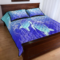 Polynesia Valentine Day Quilt Bed Set Polynesian Sea Turtle Turquoise Version LT14 - Polynesian Pride