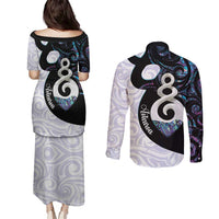 Aotearoa Pikorua Couples Matching Puletasi and Long Sleeve Button Shirt NZ Twist - Bond And Love
