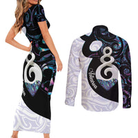 Aotearoa Pikorua Couples Matching Short Sleeve Bodycon Dress and Long Sleeve Button Shirt NZ Twist - Bond And Love