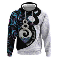 Aotearoa Pikorua Zip Hoodie NZ Twist - Bond And Love LT14 Pullover Hoodie White - Polynesian Pride