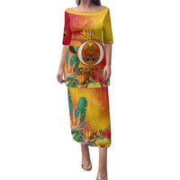 Papua New Guinea Independence Day Family Matching Puletasi and Hawaiian Shirt 50th Anniversary Unity in Diversity