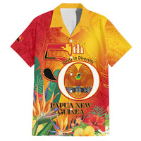 Papua New Guinea Independence Day Family Matching Tank Maxi Dress and Hawaiian Shirt 50th Anniversary Unity in Diversity