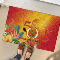 Papua New Guinea Independence Day Rubber Doormat 50th Anniversary Unity in Diversity