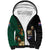 Personalised New Zealand And South Africa Rugby Sherpa Hoodie 2024 All Black Springboks Mascots Together