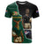 Personalised New Zealand And South Africa Rugby T Shirt 2024 All Black Springboks Mascots Together