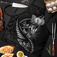 Personalised All Black New Zealand Darts Apron Aoteroa Fern Maori Galaxy Style - Polynesian Pride