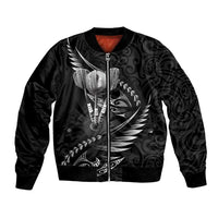Personalised All Black New Zealand Darts Bomber Jacket Aoteroa Fern Maori Galaxy Style