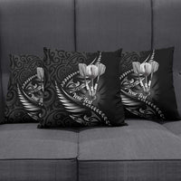 Personalised All Black New Zealand Darts Pillow Cover Aoteroa Fern Maori Galaxy Style - Polynesian Pride