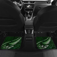 Personalised All Green New Zealand Darts Car Mats Aoteroa Fern Maori Galaxy Style