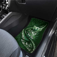 Personalised All Green New Zealand Darts Car Mats Aoteroa Fern Maori Galaxy Style