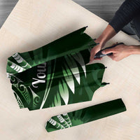 Personalised All Green New Zealand Darts Umbrella Aoteroa Fern Maori Galaxy Style - Polynesian Pride