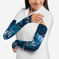 Personalised All Blue New Zealand Darts Arm Sleeves Aoteroa Fern Maori Galaxy Style - Polynesian Pride
