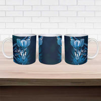 All Blue New Zealand Darts Ceramic Mug Aoteroa Fern Maori Galaxy Style - Polynesian Pride