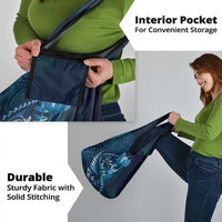 Personalised All Blue New Zealand Darts Grocery Bag Aoteroa Fern Maori Galaxy Style