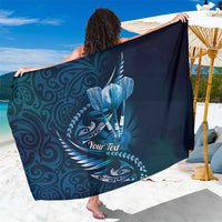 Personalised All Blue New Zealand Darts Sarong Aoteroa Fern Maori Galaxy Style