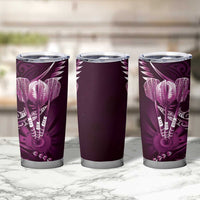 All Pink New Zealand Darts Tumbler Cup Aoteroa Fern Maori Galaxy Style