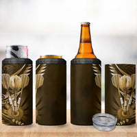 All Gold New Zealand Darts 4 in 1 Can Cooler Tumbler Aoteroa Fern Maori Galaxy Style