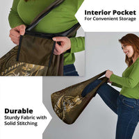 Personalised All Gold New Zealand Darts Grocery Bag Aoteroa Fern Maori Galaxy Style