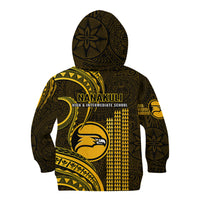 Hawaii Nanakuli High And Intermediate School Kid Hoodie Polynesian Kakau Pattern LT14 - Polynesian Pride